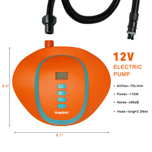 High Pressure Electric Pump For Paddle Board - Battery Powered - England