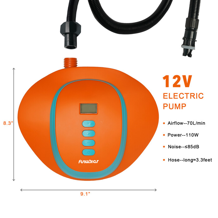 High Pressure Electric Pump For Paddle Board - Battery Powered - England