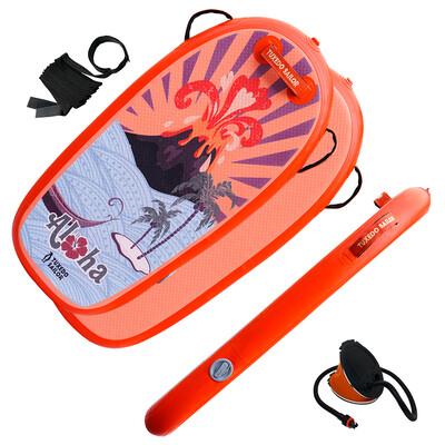 Kid Inflatable Paddle Board Bodyboard - Orange - England