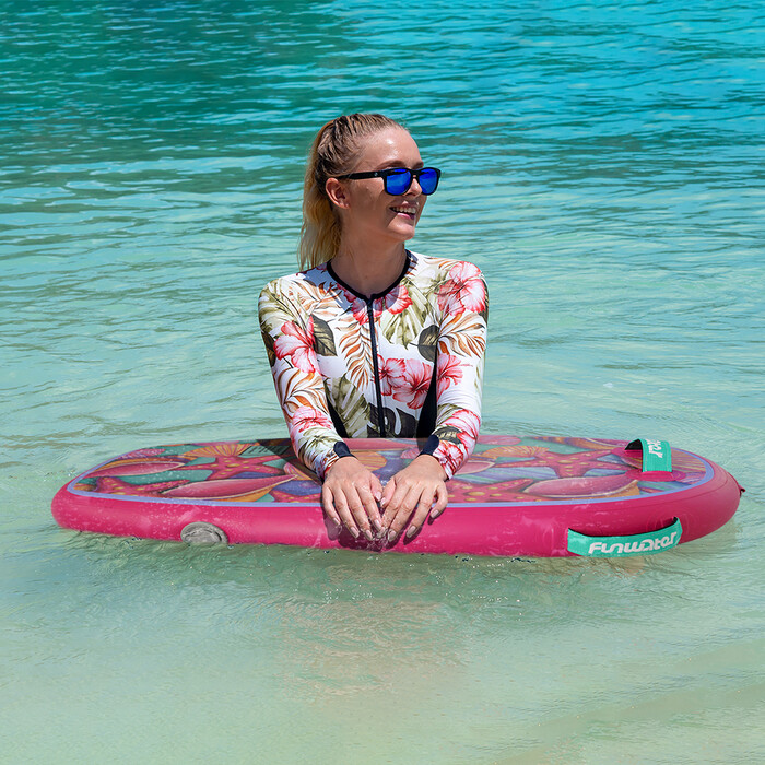 Kid Inflatable Paddle Board Bodyboard - Red Starfish - England