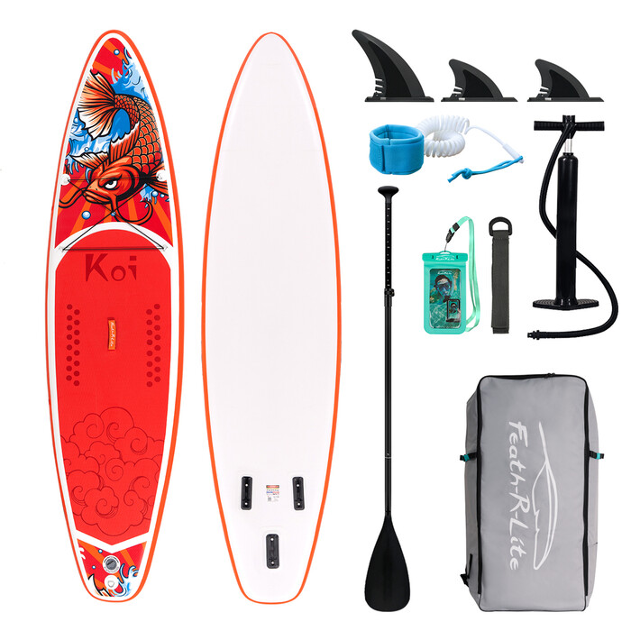 Inflatable Surfing Paddle Board 11' - Sup Koi Orange - England