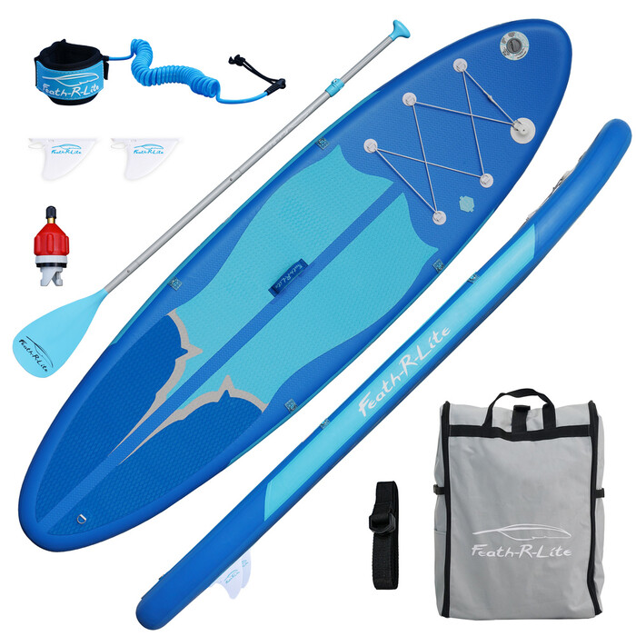 Inflatable Surfing Paddle Board 11' - Blue - England